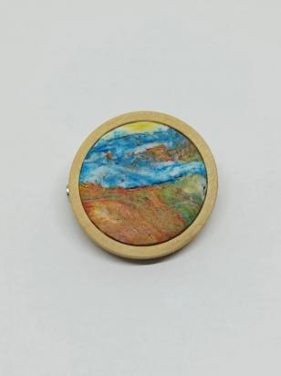Брошь круглая Ø25мм 10956