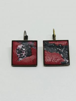 Серьги квадратные 20х20 мм 11119