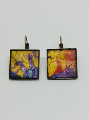 Серьги квадратные 20х20 мм 11131