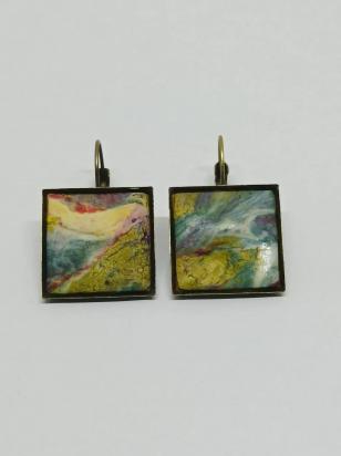 Серьги квадратные 20х20 мм 11146