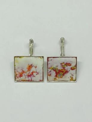 Серьги квадратные 11731 (h 20 мм)
