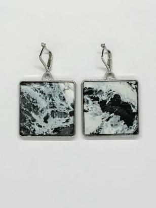 Серьги квадрат 30х30 мм 11751
