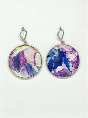 Серьги круглые Ø40мм 11795